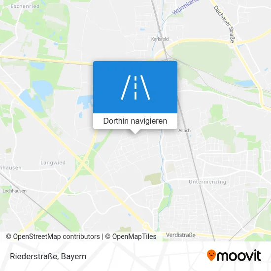 Riederstraße Karte