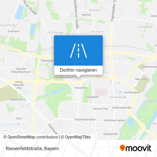 Riesenfeldstraße Karte