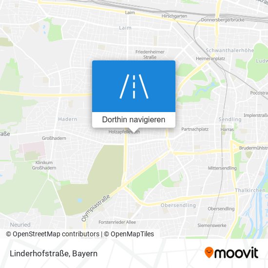 Linderhofstraße Karte