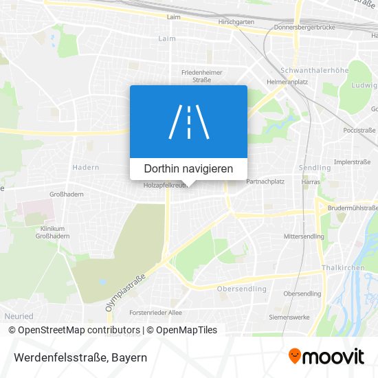 Werdenfelsstraße Karte
