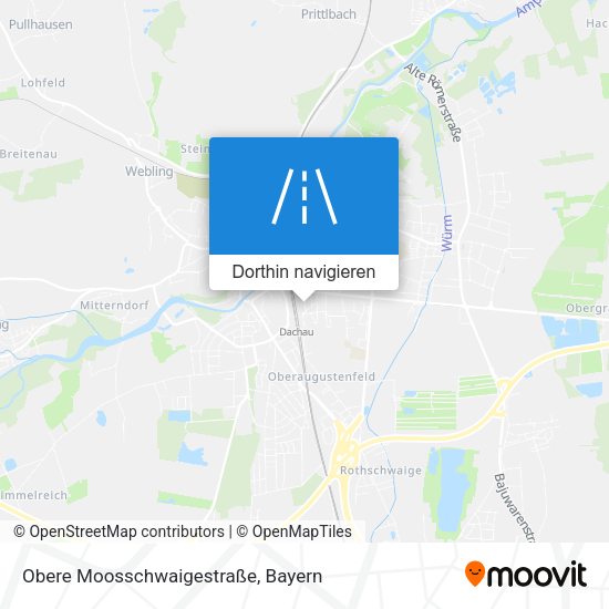 Obere Moosschwaigestraße Karte