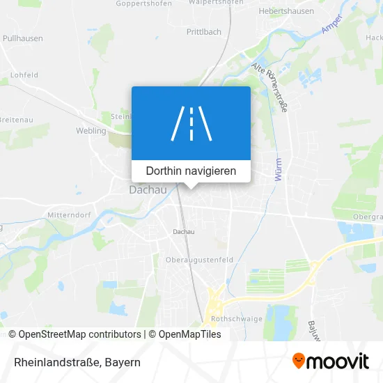 Rheinlandstraße Karte