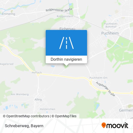 Schreberweg Karte