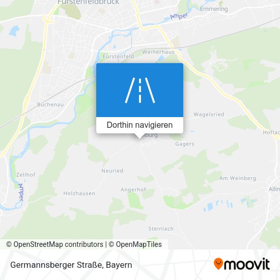 Germannsberger Straße Karte