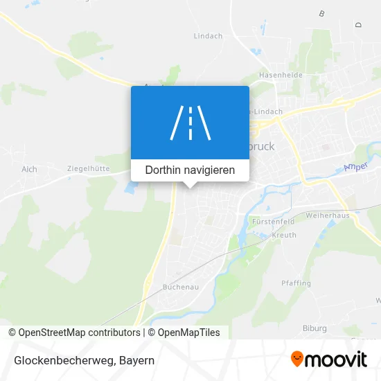 Glockenbecherweg Karte