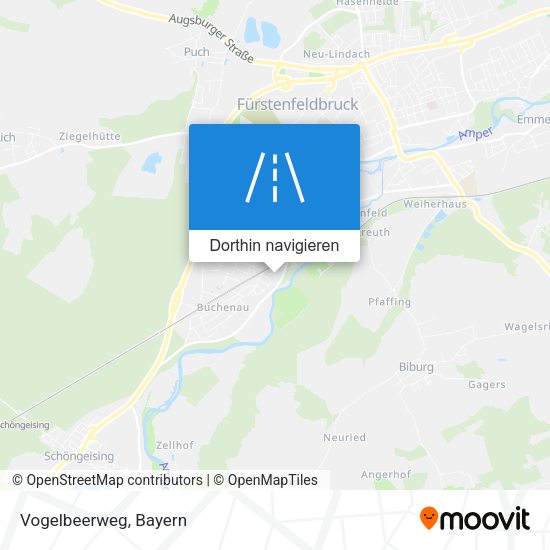 Vogelbeerweg Karte