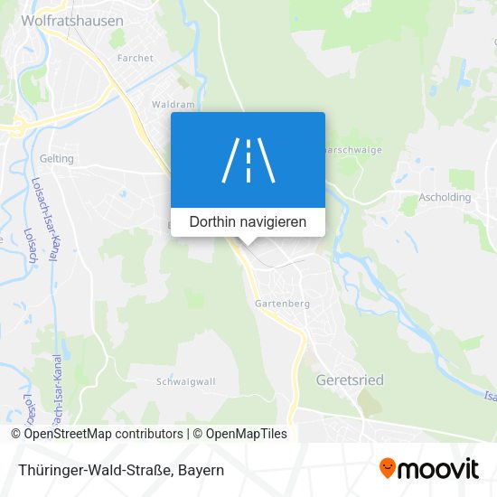 Thüringer-Wald-Straße Karte