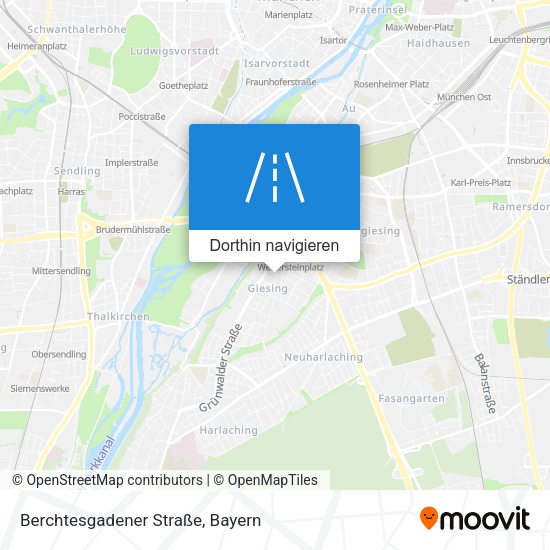 Berchtesgadener Straße Karte