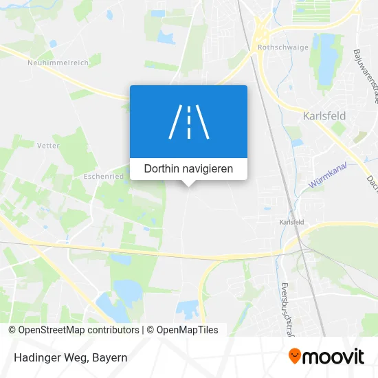 Hadinger Weg Karte