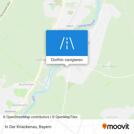 In Der Knackenau Karte