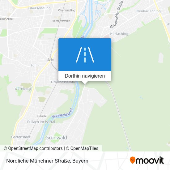 Nördliche Münchner Straße Karte
