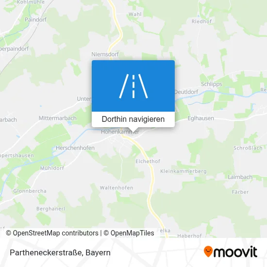 Partheneckerstraße Karte
