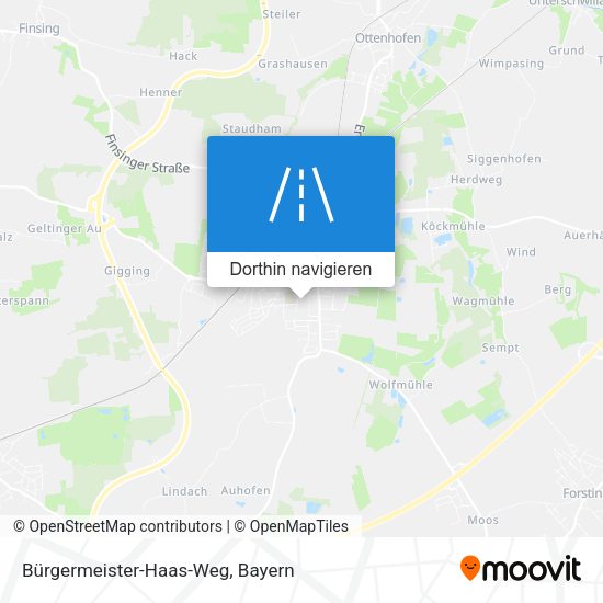 Bürgermeister-Haas-Weg Karte