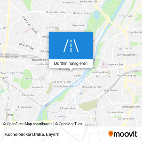 Küchelbäckerstraße Karte