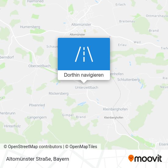 Altomünster Straße Karte