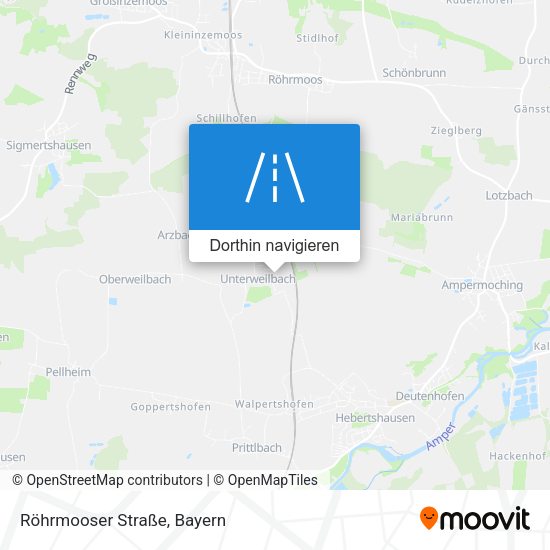 Röhrmooser Straße Karte
