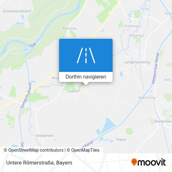 Untere Römerstraße Karte