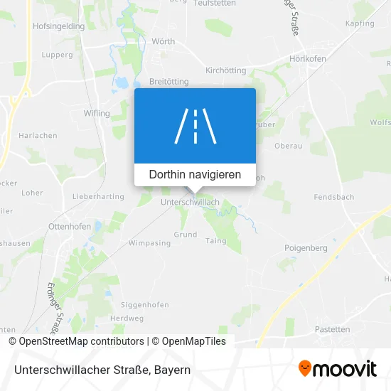 Unterschwillacher Straße Karte