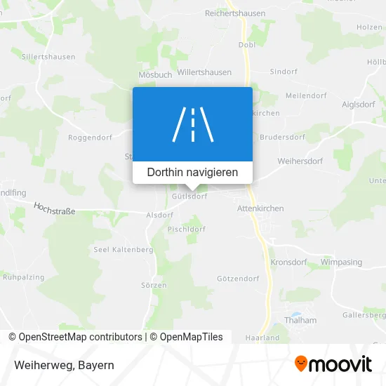 Weiherweg Karte