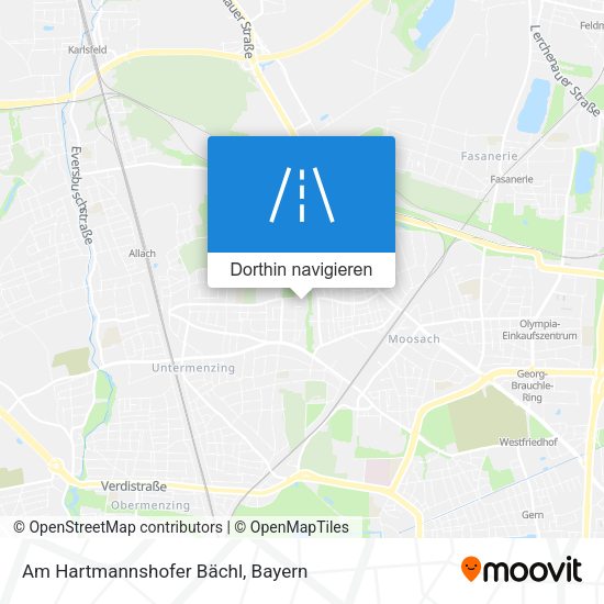 Am Hartmannshofer Bächl Karte