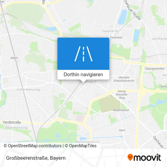 Großbeerenstraße Karte