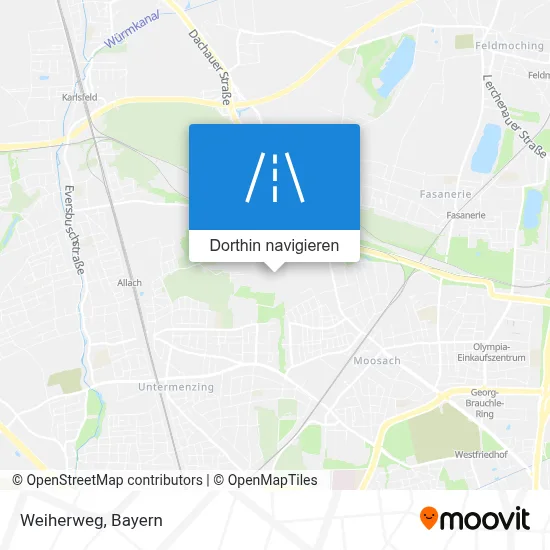 Weiherweg Karte