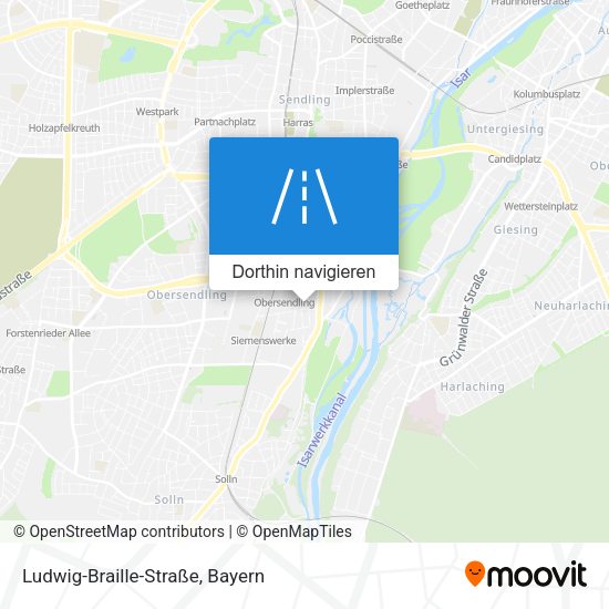 Ludwig-Braille-Straße Karte