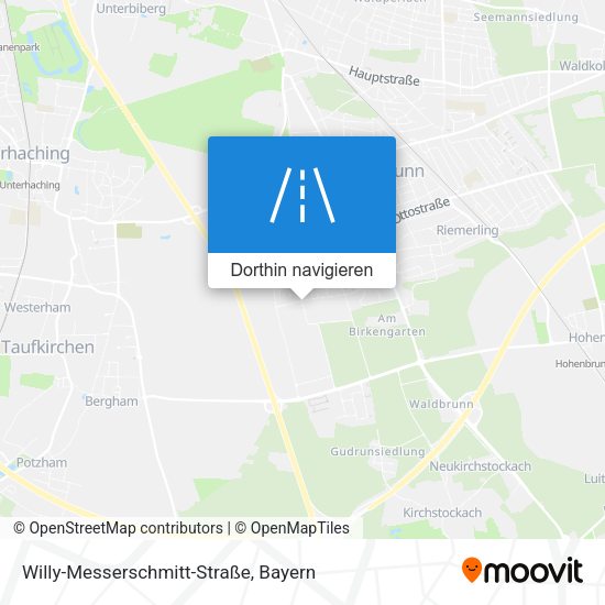Willy-Messerschmitt-Straße Karte