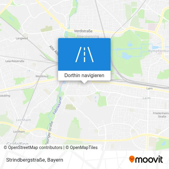 Strindbergstraße Karte