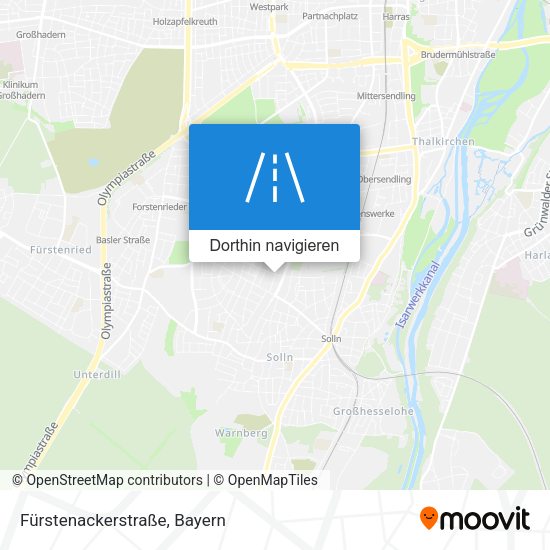Fürstenackerstraße Karte