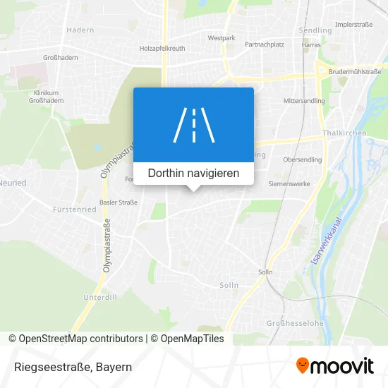 Riegseestraße Karte