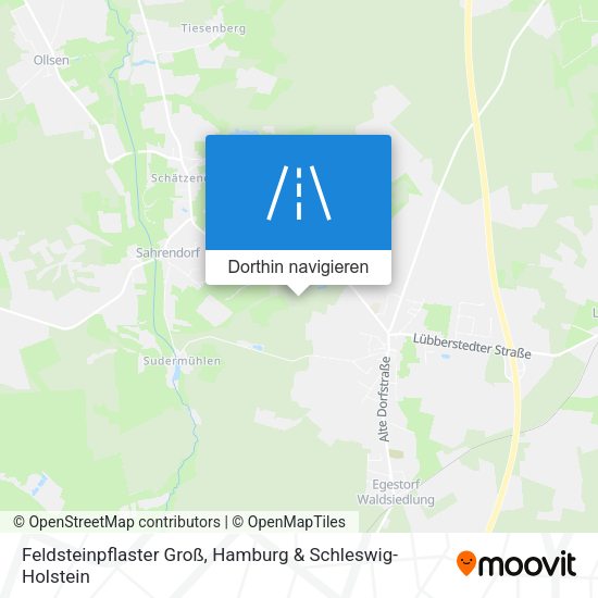 Feldsteinpflaster Groß Karte