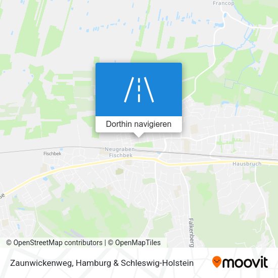 Zaunwickenweg Karte