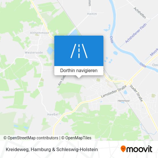 Kreideweg Karte