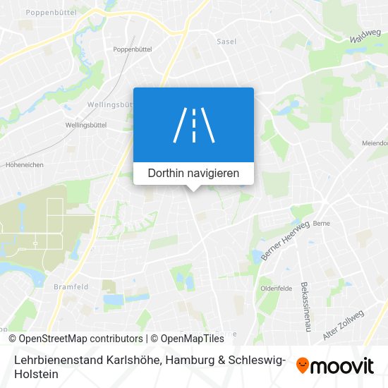 Lehrbienenstand Karlshöhe Karte
