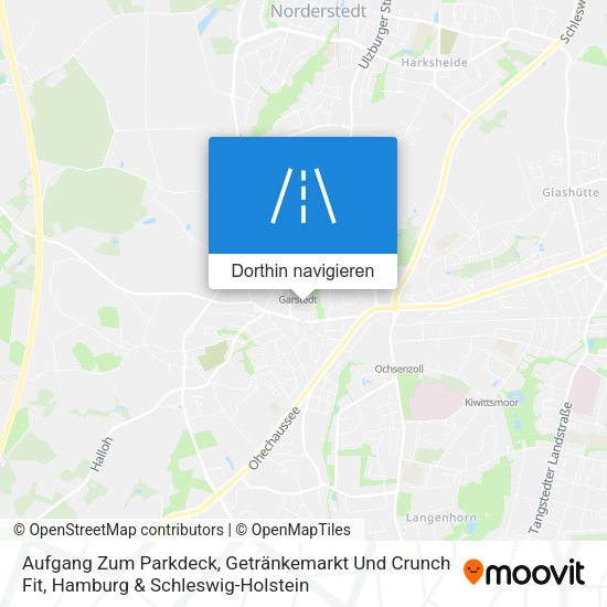 Aufgang Zum Parkdeck, Getränkemarkt Und Crunch Fit Karte