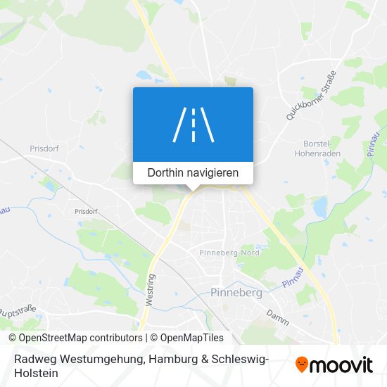 Radweg Westumgehung Karte