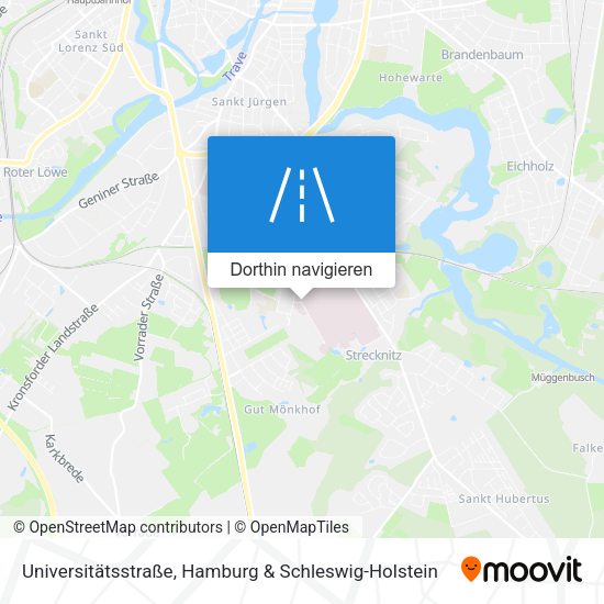 Universitätsstraße Karte