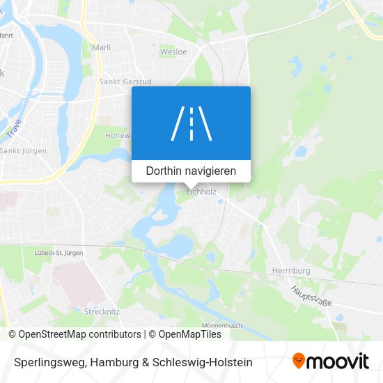 Sperlingsweg Karte