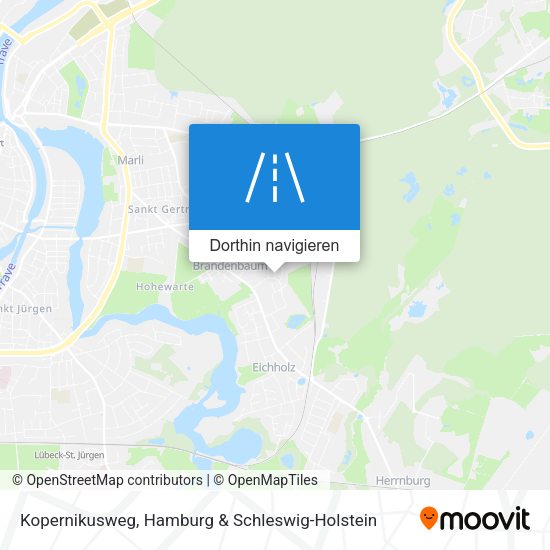 Kopernikusweg Karte