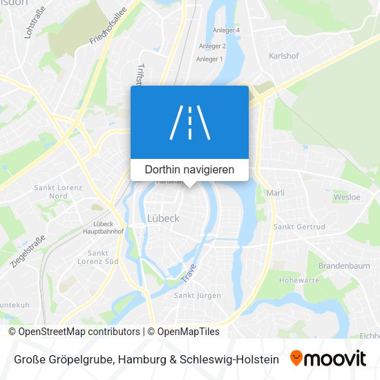 Große Gröpelgrube Karte