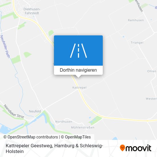 Kattrepeler Geestweg Karte