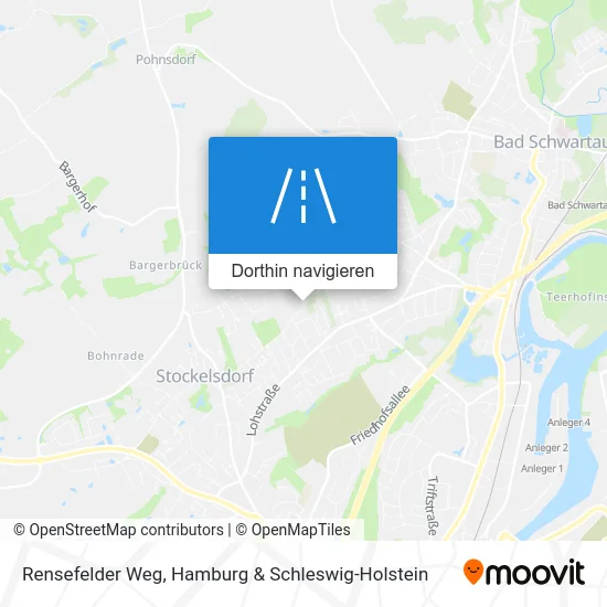 Rensefelder Weg Karte