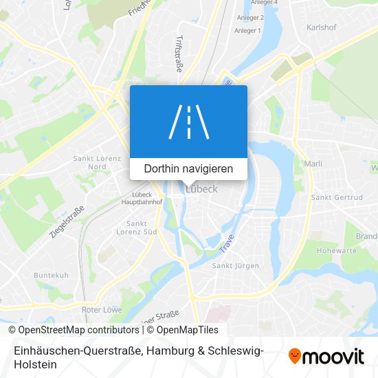 Einhäuschen-Querstraße Karte