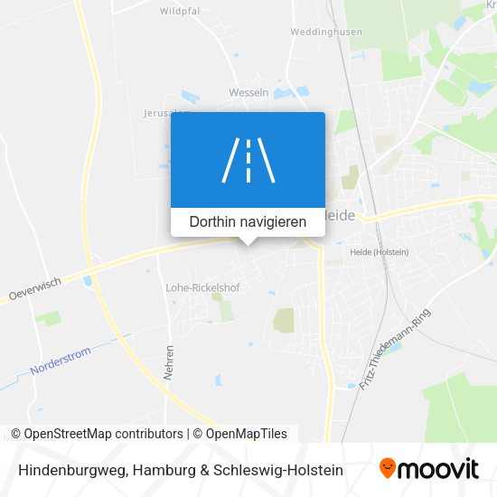 Hindenburgweg Karte