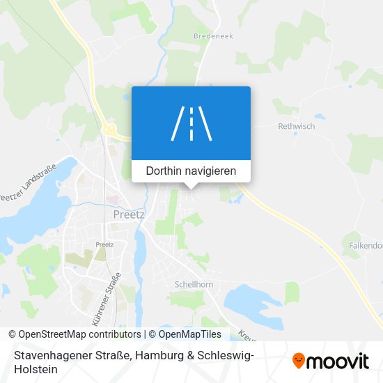 Stavenhagener Straße Karte