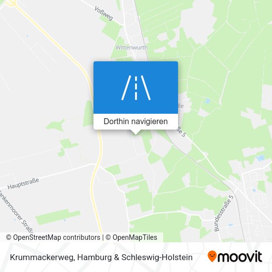 Krummackerweg Karte