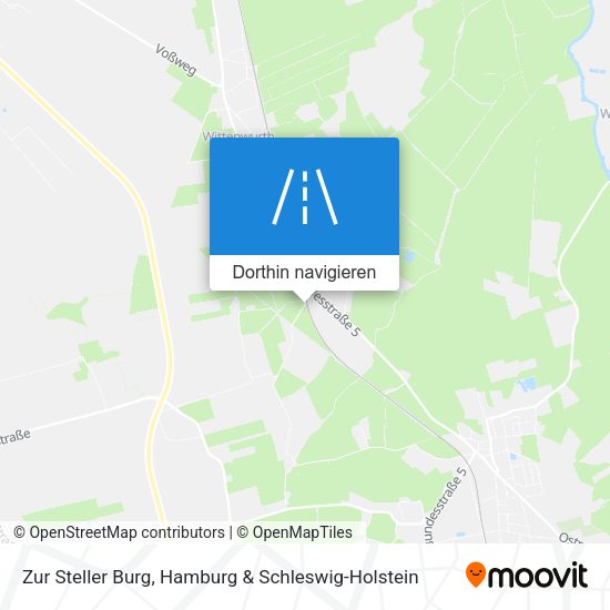 Zur Steller Burg Karte