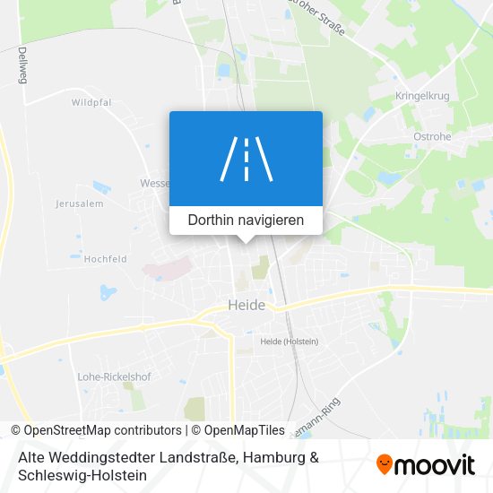 Alte Weddingstedter Landstraße Karte