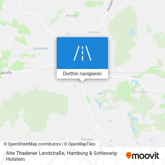 Alte Thadener Landstraße Karte